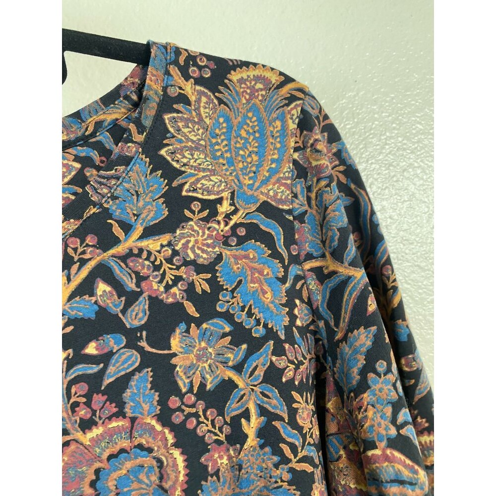 Peruvian Connection Floral Boho Womens Top size Medium Pima Cotton Peasant - Picture 10 of 12